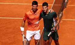 Novak Djokovic and Carlos Alcaraz French Open semi-final