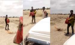 Woman forcibly lifts in arms for marriage rituals