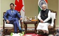 Canada PM Justin Trudeau with Prime Minister Narendra Modi