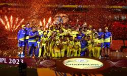 IPL 2023 winners Chennai Super Kings in Ahmedabad on May 29