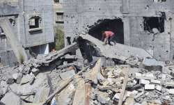 Aftermath of IDF attacks Gaza region