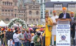 Canadian PM Justin Trudeau while addressing Khalsa Day Celebrations in Toronto. 