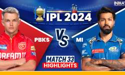 PBKS vs MI IPL 2024 Highlights