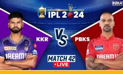 KKR vs PBKS IPL 2024 Live Score