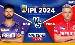 KKR vs PBKS, IPL 2024 Live Score