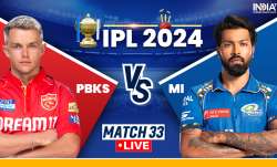 PBKS vs MI IPL 2024 Live Score