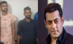 Arrested accused and Salman Khan