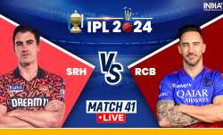 SRH vs RCB IPL 2024 Live Score