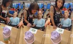 Brazil woman took uncle to Bank on wheelchair 
