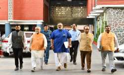 BJP delegation including Union Minister Rajiv