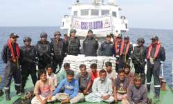 Indian Coast Guard arrests 14 Pakistani nationals with 86 kg drugs off Gujarat coast
