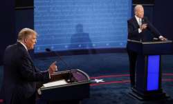 Joe Biden and Donald Trump during first Presidential debate in 2020