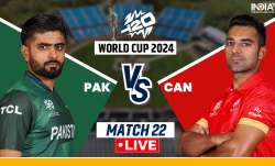 Pakistan vs Canada T20 World Cup 2024.
