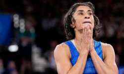 Vinesh Phogat during the Paris Olympics 2024