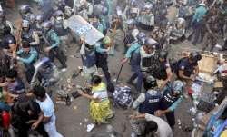 Bangladesh: Protest against Chinmoy Das's arrest