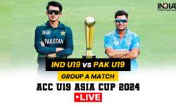 IND vs PAK ACC U19 Asia Cup 2024 Live.