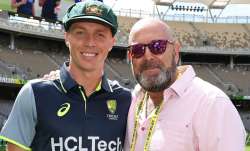 Nathan McSweeney with Darren Lehmann.