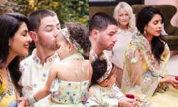 Priyanka Chopra, Nick Jonas, and their daughter Malti