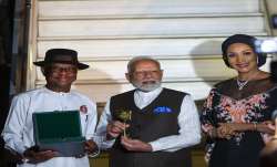 PM Modi presented with 'Key to the City' of Abuja in Nigeria. 