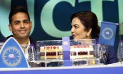 Akash Ambani and Nita Ambani.