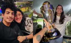 Palaash Muchhal and Smriti Mandhana