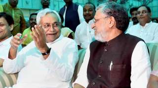 Nitish Kumar and Shushil Kumar Modi after they were