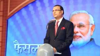 India TV Editor-in-chief Rajat Sharma at India TV Chunav