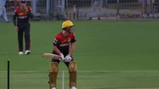 A well-recovered Chris Lynn was seen batting in full flow