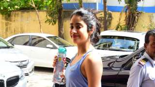 Jahnvi Kapoor spotted outside her gym.