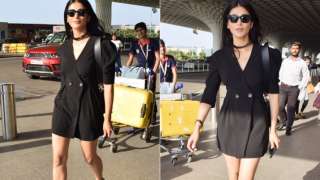 South Indian actress Shruti Haasan was spotted at Mumbai