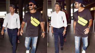 ranveer singh with kapil dev for 83 shoot