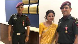 An honorary Lieutenant Colonel MS Dhoni who has currently