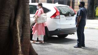 actress Sara Ali Khan arrives at NCB office 