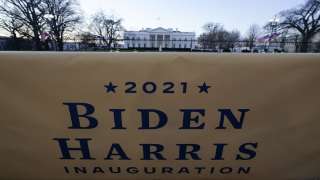 The White House is seen ahead of Inauguration Day ceremony