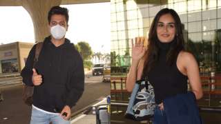Vicky Kaushal, Manushi Chhillar airport look, pics