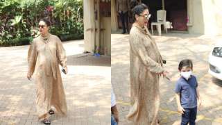 Mom-to-be Kareena Kapoor spotted with son Taimur&nbsp;