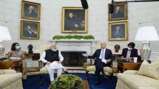 Prime Minister Narendra Modi's first in-person meeting with