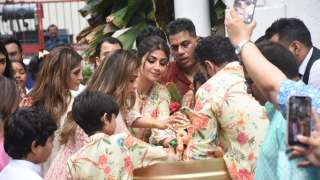 shilpa shetty ganpatti visarjan