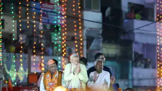 Prime Minister Narendra Modi held a spectacular roadshow in