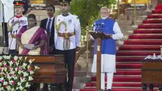 Prime Minister Narendra Modi makes history by taking oath