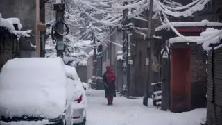 Most parts of the Kashmir Valley witnessed snowfall,