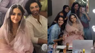 In this behind-the-scenes picture, Ahaan and Aneet can be