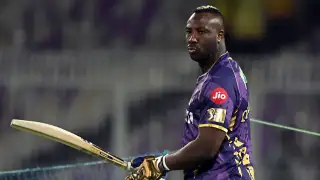 Andre Russell, the 37-year-old West Indies all-rounder, who
