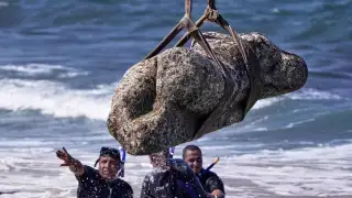 Archaeologists and divers worked together to retrieve