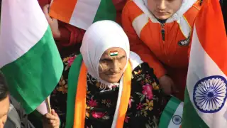 Happy Independence Day 2025 image of elderly woman
