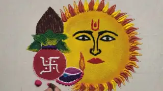 chhath puja rangoli