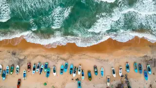Beautiful beach in Sri Lanka