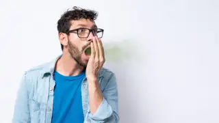 Man with Bad breath