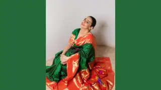 Vidya Balan leans into tradition without overdoing it. Her