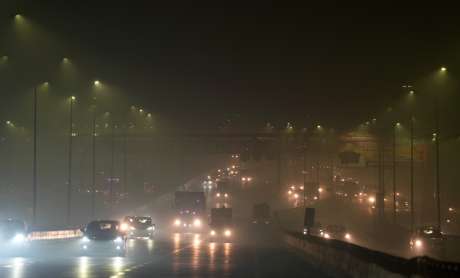 Delhi witnessed cold, breezy winds across the city,